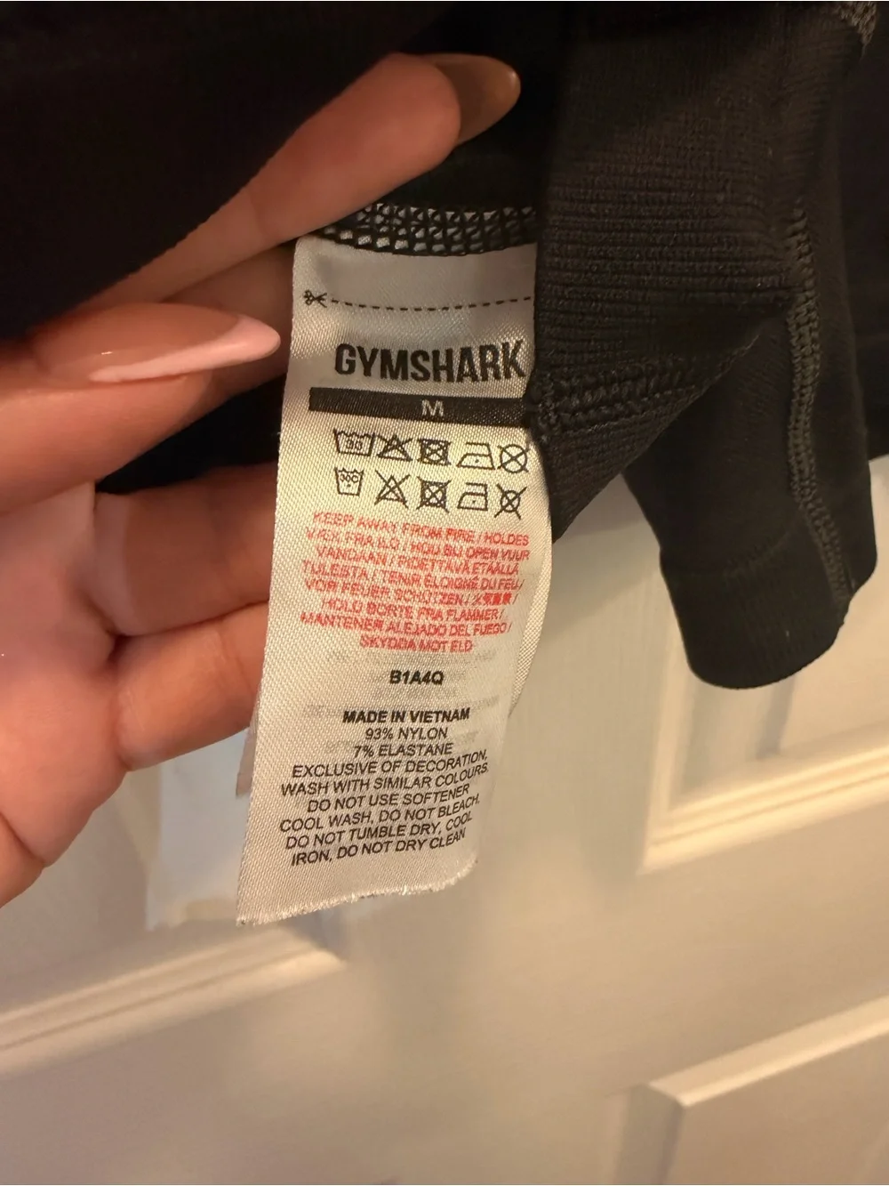 Gymshark Black High-Waist Bike Shorts with Side Texture